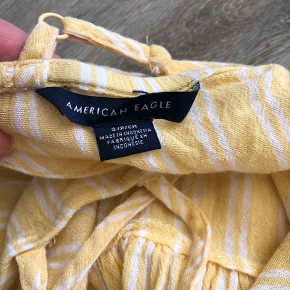 American Eagle striped peplum tank - Picture 4 of 6